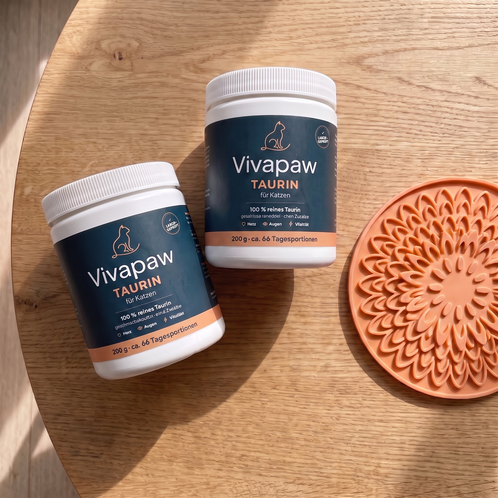 2 Dosen Vivapaw Taurin mit Leckmatte als Geschenk