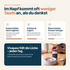 Warum Katzen oft zu wenig Taurin bekommen – und wie Vivapaw die Lücke füllt