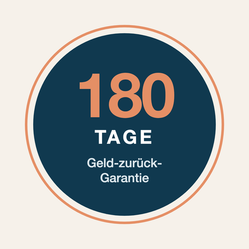180 Tage Geld-zurück-Garantie
